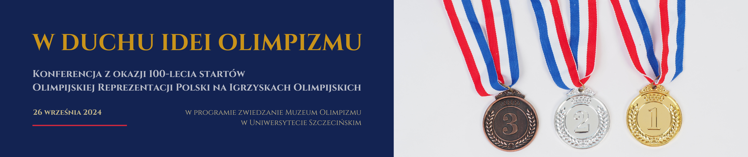 W duchu idei olimpizmu. Konferencja baner 1