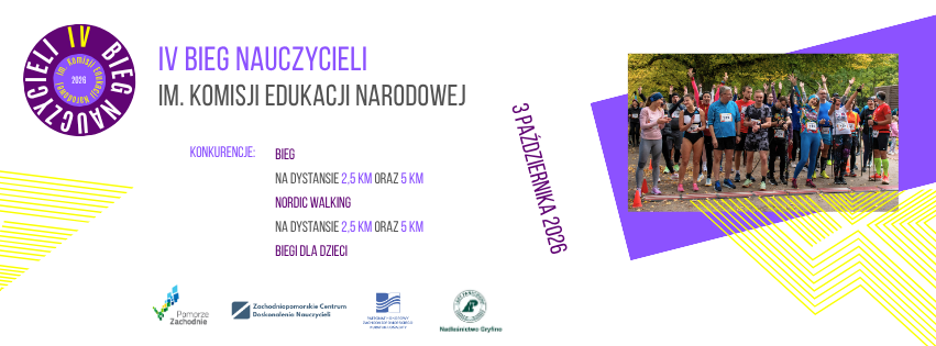 IV Bieg Nauczycieli im. Komisji Edukacji Narodowej IV BIEG tlo fb 2